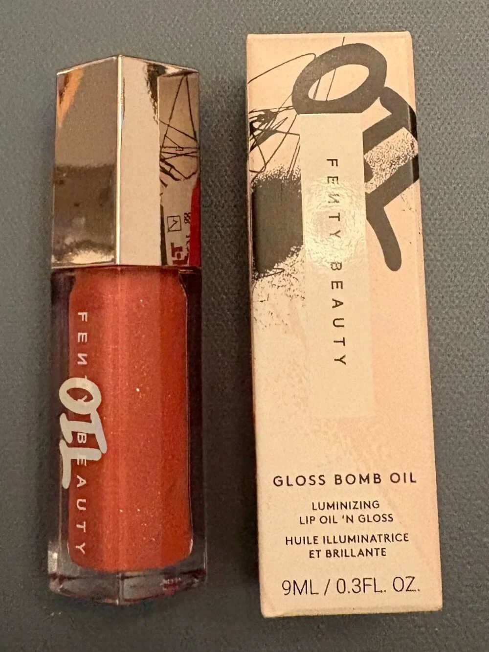 BNIB Fenty Beauty Gloss Bomb Oil in shade “Fu$$y” – Full Size 0.3 oz/9 mL
